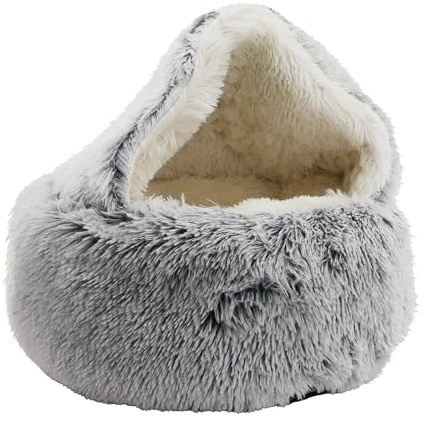 Ancol Plush Cove Pet Bed - Comfortable Indoors Dog Pad with Non Slip Base - Cosy Cat Puppy Mat Sleeping Place - 54 x 54 x 49cm