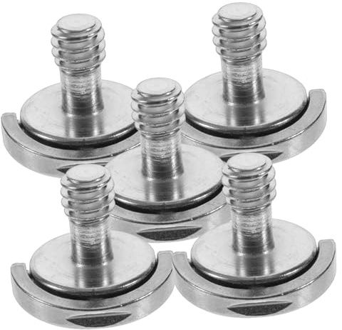 OSALADI 5pezzi Viti d Per Treppiede Viti Di Fissaggio Per Fotocamera Con Design Rilascio Rapido Resistente Alla Corrosione Facile Da Usare Per Montaggio e Smontaggio