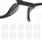 KMKANPO 10 Paar 1mm Silikon Nasenpads Antirutsch Brillenpads Adhesive Nasenpads Brillen Pads Selbstklebend Brillen Nasenpads,Brille Zubehör,Für Brillen Und Sonnenbrillen(Transparent)