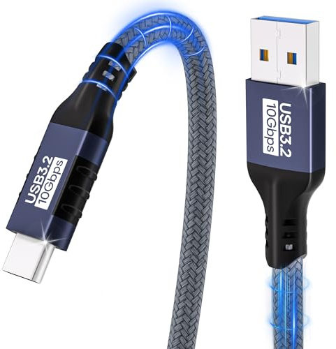 Câble USB A vers USB C 1,5m,transfert de données 10 Gbit/s câble de charge pour iPhone 16/15/Pro Max,Samsung Galaxy S24/S23/S22/S21/S20 Note 10,iPad Pro,SSD externe,périphérique USB vers Type-C