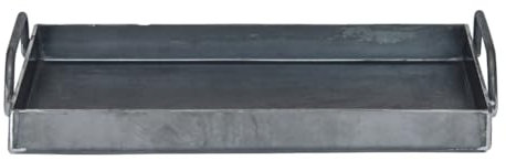 Plancha Bifera de Acero al Carbono Chapa 5mm de Espesor Planchetta con manijas para cocina parrilla barbacoa ideal para restaurantes bares hamburgueserias Hacemos a medida Nic Store Bbq (25x50x5cm)