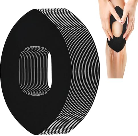Kinesiologiband för knän, 20 stycken kinesiotejp knän, kinesiologitejp hudvänlig, utan shere, vattentät, elastisk, elastiskt atletiskt band för knästabilitet