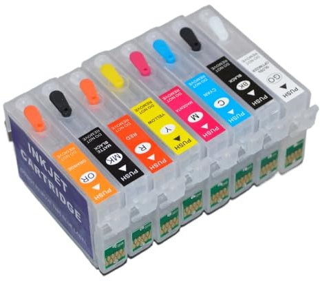 8PC/Set P400 Rifillabile Cartridge con chip ARC Compatibile con T324 T3240-T3249 SC-P400 Printer