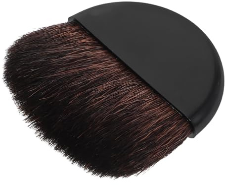 OSOLADY Brocha para Polvos Compactos y Rubor, Pincel de Maquillaje Pequeño y Portátil, Aplicador de Base Multifuncional para Rostro y Mejillas