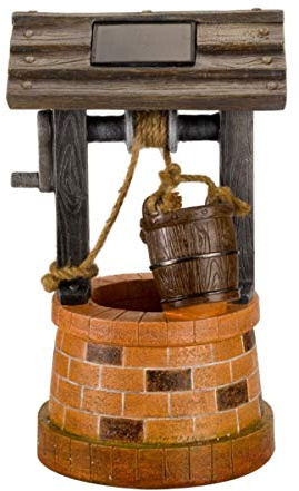 Smart Solar Wishing Well Garden Water Feature Fountain