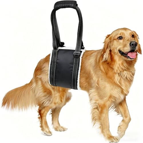 Large Dog Mobility Aids Support Sling For Back Legs, Dog Lifting Harness to Lift Pets Hind Front Rear for Canine and Old K9 Cruciate Ligament Rehabilitation