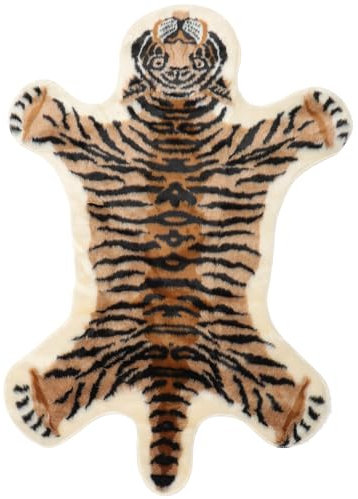 EXCEART Kids Room Print Rug - Washable Bedside Runner Rugs, Leopard Animal Print Area Rug for Living Room, Home Floor Pad