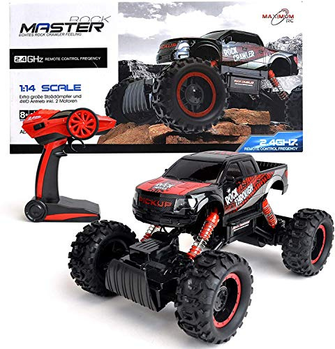 FunTomia Maximum RC Ferngesteuertes Auto für Kinder - 4WD Monstertruck - XL RC Auto für Kinder ab 5 Jahren - Rock Crawler (Auto)