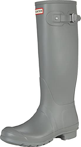 Hunter Original Tall - Botas de caña larga sin forro para mujer, Gris Tundra, 40 EU