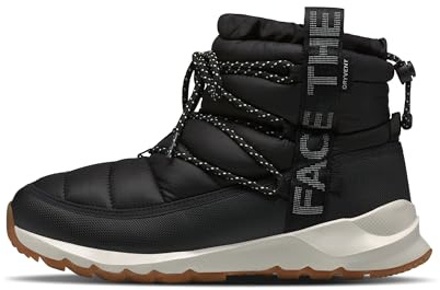 The North Face Women's ThermoBall Lace Up Waterproof Boot | Insulated Winter Boot, Durable Rubber Outsole, TNF Black/Gardenia White, 11