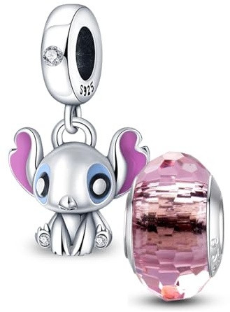 HappyStar Bead Charms para Charms Pulsera Collar Joyería Europea, Bead Charms para Mujer, Colgante Plata de Ley 925