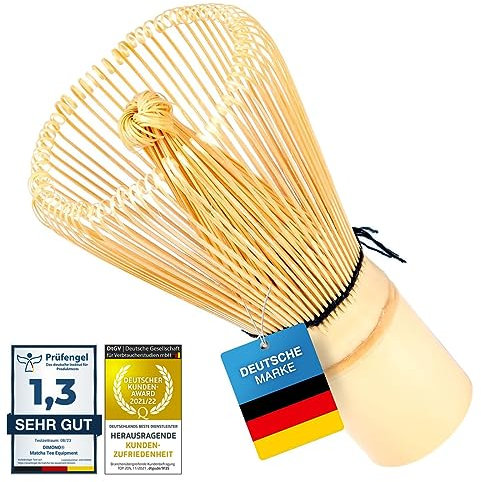Original Matcha-Besen Mit 100 Borsten - Bambus-Chasen für Vollendete Tee-Zeremonie, Handarbeit - Das Tee-Zeremonie Geschenk