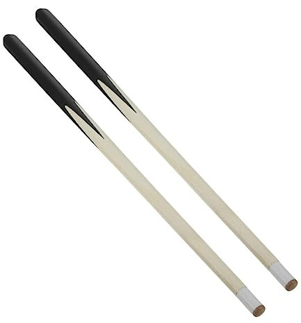 Gogogmee 2Stücke Billard Queue Holz Praktische Kurze Billardstöcke für Kinder und Anfänger Hochwertige Verarbeitung Perfekt für Pool und Snooker mit Gummipuffer und Klebeleder