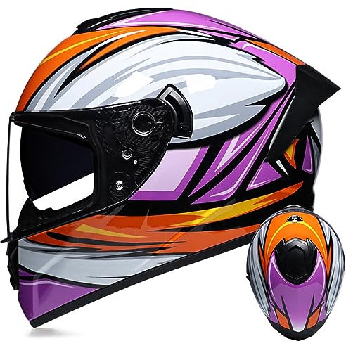 Integral-Motorradhelm Mit Doppelvisier, Lokomotive Helme, Motorradhelm DOT/ECE-Zulassung, Motorrad Full Face Helme, Klapphelme, Motocrosshelme E,M