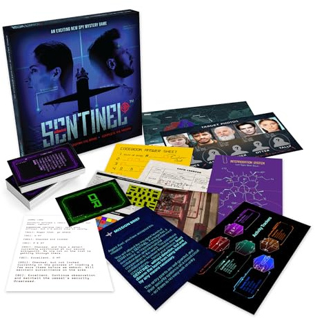 Sentinel – Escape Room Style Spy Mystery Challenge | Solve Logic Puzzles, Crack Codes & Decode Ciphers | 90-Minute Game for Adults & Teens