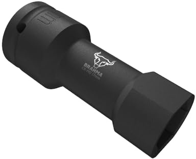 17mm Impact Socket Unistrut Channel Type Socket - Thin Wall Profile 1/2 Square Drive Heavy Duty Chrome Molybdenum Steel