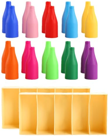 Bomefoi Gioco Di Memoria - Giocattoli Educativi - Gioco Da Tavolo Con Bottiglie Divertente,Per Bambine Età 3+ Casa Asilo Classe Scuola Scuola Materna Compleanno Festa Vacanza