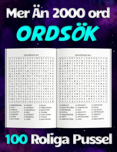 Ordsök för Vuxna: 100 Utmanande Pussel - Perfekt för Avkoppling och Mental Träning