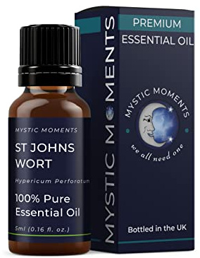Mystic Moments | St Johns Wort Essential Oil 5ml - Pure & Natural Oil for Diffusers, Aromatherapy & Massage Blends Vegan GMO Free
