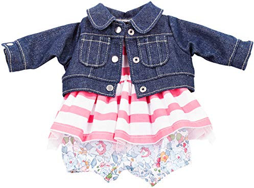 Götz 3402659 Babykombi Vacanze - Puppenbekleidung Gr. S - 3-teiliges Bekleidungs- und Zubehörset für Babypuppen von 30 - 33 cm