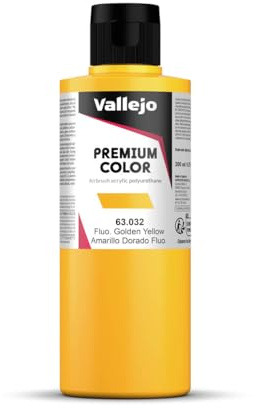 Vallejo AV Premium Color, 200ml, Fluo Gondel Yellow, Model paint, VAL63032