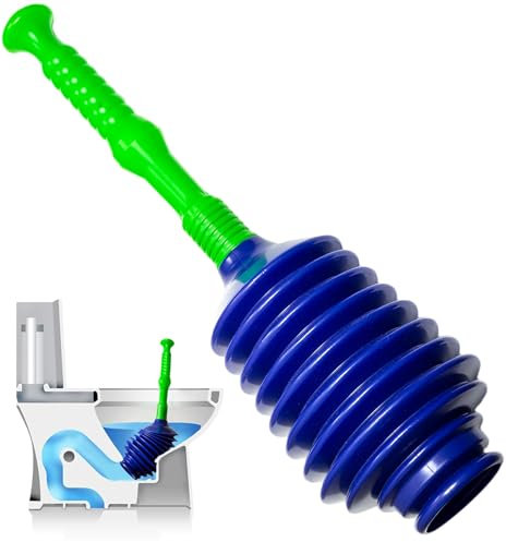 Luigi's WC-Saugglocke | The World's Best Unblocker | Schlangen-Design Badezimmer Plungers | Verstopfungs- und Verstopfungsentferner