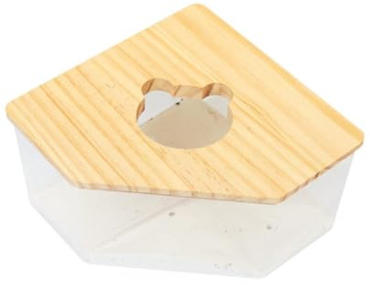 perfk Casa de Baño para Hámster, Inodoro para Hámster, Caja de Baño de Arena para Hámster, para Jerbos, Animales Pequeños, Pentagrama L
