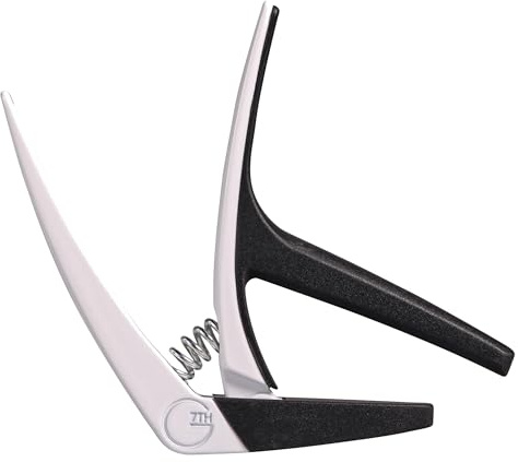 G7th Nashville 6 String White Guitar Capo - Lightweight and Low Profile - Capo for Acoustic Guitar and Electric Guitar - UK Designed