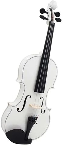 Violino 4/4 Set Di Violini In Legno Massello Bianco Con Custodia In Tessuto Violino Per Strumenti A Corde Professionale Per Esercitarsi