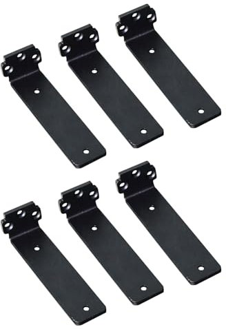 6 piezas Escuadras para Estanterias Negro 25cm Soporte Estanteria pared Escuadras Metalicas Soporte Balda Estanteria Pared Capacidad de Carga 70KG
