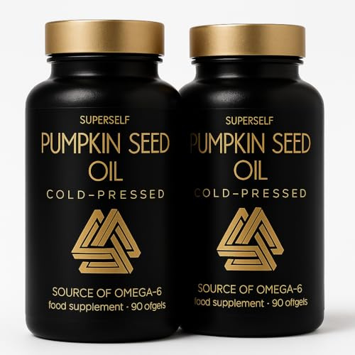 Pumpkin Seed Oil Capsules 3000mg (2 Count (Pack of 90))