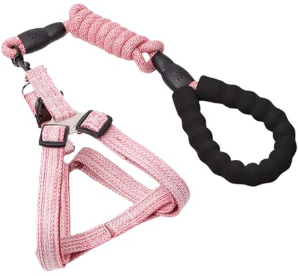 Guinzaglio per gilet per cani per cintura da passeggio per addestramento per cani taglia, media e piccola Guinzaglio per cani multicolore con corda con fibbia