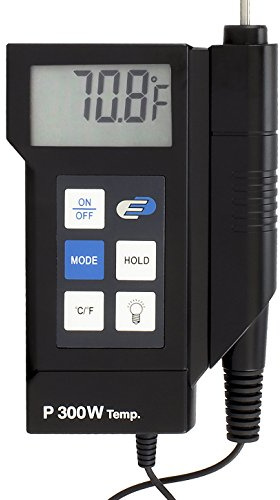 TFA Dostmann Profi Digitalthermometer mit Einstichfühler P300, 31.1020, Hold, Max-Min Funktion, gemäß HACCP + EN13485, universell nutzbar, schwarz