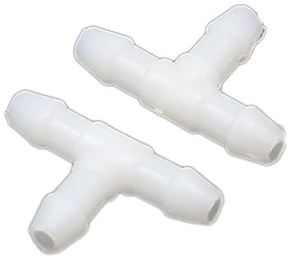 uxcell 30Pcs 3mm Inner Dia T Shape Plastic Joiner Air Water Fuel Hose