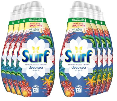Surf Deep Sea Minerals Concentrated Liquid Laundry Detergent infused with natural essential oils for fresh and clean washing 8x 24 washes (192 washes)