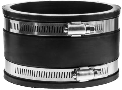 Pondlife Flexible Gummi Muffe, Ø 160 mm, Rohrverbinder für PVC und Edelstahl, Gummimuffe flexibel