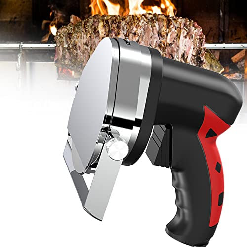 Cutter Couteau à Kebab électrique, Silencieux et à Vitesse Variable, trancheuse à Kebab Turque Commerciale avec Lame Couteau à Kebab électrique 80 W Gyro Shawarma Cutter