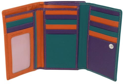Golunski Damen-Geldbörse/Geldbörse aus Leder mit RFID-Schutz-Dakota Multi