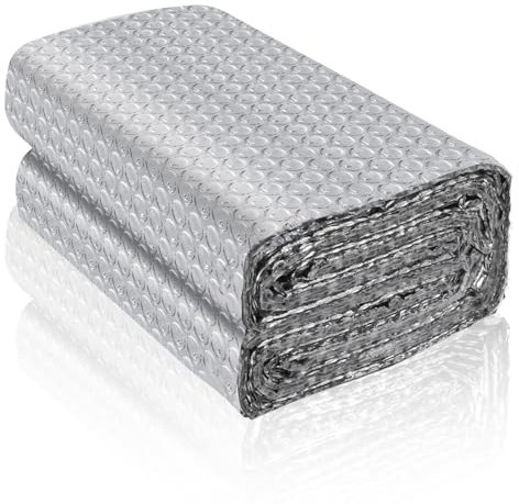Rouleau isolant thermique en aluminium feuille réflecteur de radiateur film isolant thermique fenêtre plaque isolation thermique pour voiture mur (4,5m×60cm)