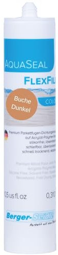 Berger-Seidle AquaSeal FlexFill Color - Sigillante colorato a base d'acqua, senza solventi e silicone (faggio scuro, 310 ml)