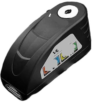 Blocco Freno A Disco Rotore Freno Di Sicurezza Blocco Moto Maggioranza Blocco Disco Bici 130DB Bloccadisco(Black)