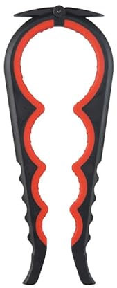 TIMIDAILY Multifunzione Apribottiglie - Apriscatole manuale in plastica multifunzione con supporto a morsetti in silicone antiscivolo, compatto e sottile, ideale per cucina, ristorante, bar e anziani.