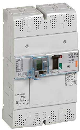Legrand 420229 Disjoncteur Magnétothermique Différentiel DPX³250, Pouvoir de Coupure 25kA 400V~, 4P, 250A