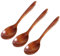 Cuchara de madera natural 3Pcs Vajilla ecológica Sopa Té Miel Cuchara de café Accesorios de cocina