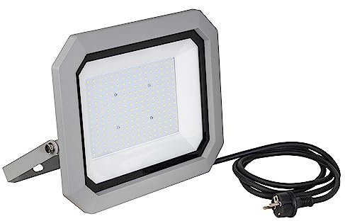 as - Schwabe - Foco de trabajo Slimline Chip - Foco de construcción profesional de 1200 W, adecuado como foco de taller - luz LED móvil para uso en interiores y exteriores - 120 W, 230 V