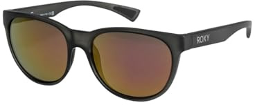 Roxy Damen Gina-Sunglasses for Women Sonnenbrille, Matte Black/ML PINK, One Size