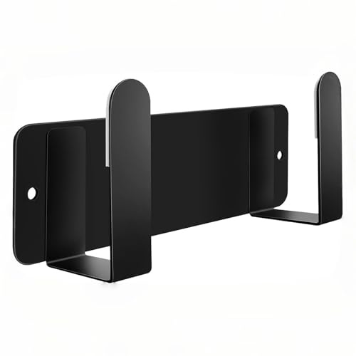 YOUGRIDDA Bathroom Scale Holder Wall Mounted Pot Lid Holder, 304 Stainless Steel Multi-Functional Storage for Cutting Boards, Self-Adhesive & Screw Mounting, Kitchen Bathroom Organizer (Black)