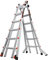 Velocity, 4 x 6 Modell – EN 131–150 kg, Aluminium-Gelenkleiter, ausziehbar