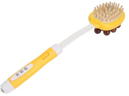 FRCOLOR Martillo de Masaje de Mano Herramienta de Masaje Antiestrés Doble Cabeza Masajeador Corporal de Madera para Relajar Músculos el Hogar o Gimnasio