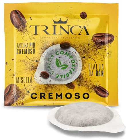 Caffè Trinca 200 Cialde Compostabili, Miscela Cremoso - Sistema ESE®* (2 scatole da 100 cialde)